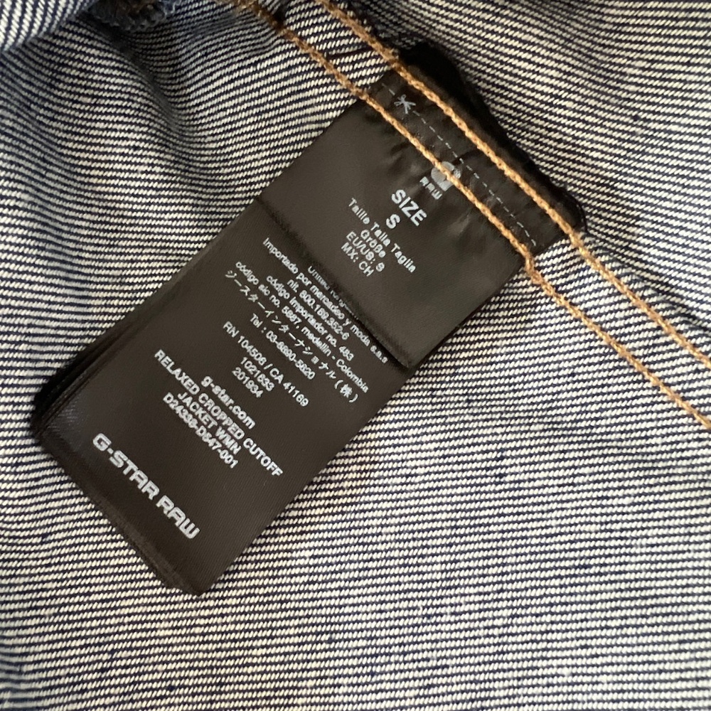 G-Star Relaxed Cropped Cutoff Jacket Small - Picture 8 of 9